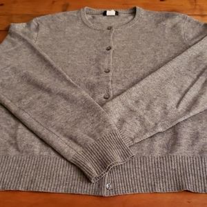 J Crew Vintage Cashmere Cardigan, Grey, Sz XL
